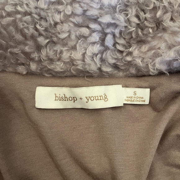 bishop + young Teddy Jacket in Grey Size Small - Picture 5 of 9